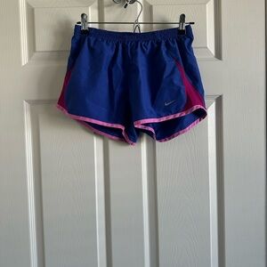 Nike Women's Athletic Shorts in Blue and Pink